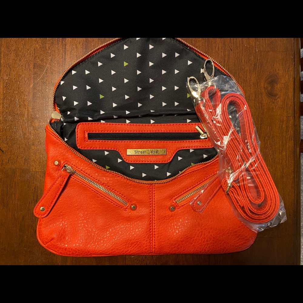 Francesca‘s Coral Clutch or Cross Body Purse